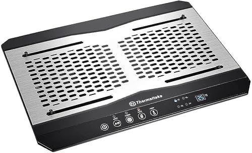 Thermaltake Massive TM Panel de aluminio dual de 4724in sensor de temperatura ajustable de 10 a 17 pulgadas almohadilla de refrigeración para laptop