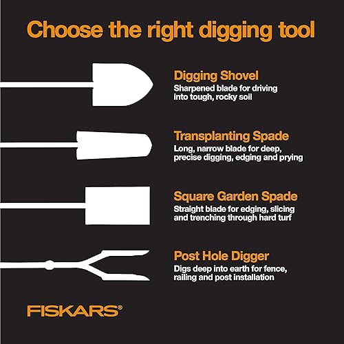 Miniatura 6 de Fiskars Cavadora de Hoyos para Postes de Acero de 60 pulgadas, Herramienta de Construcción y Jardín de Mango Largo, Herramienta Cavadora