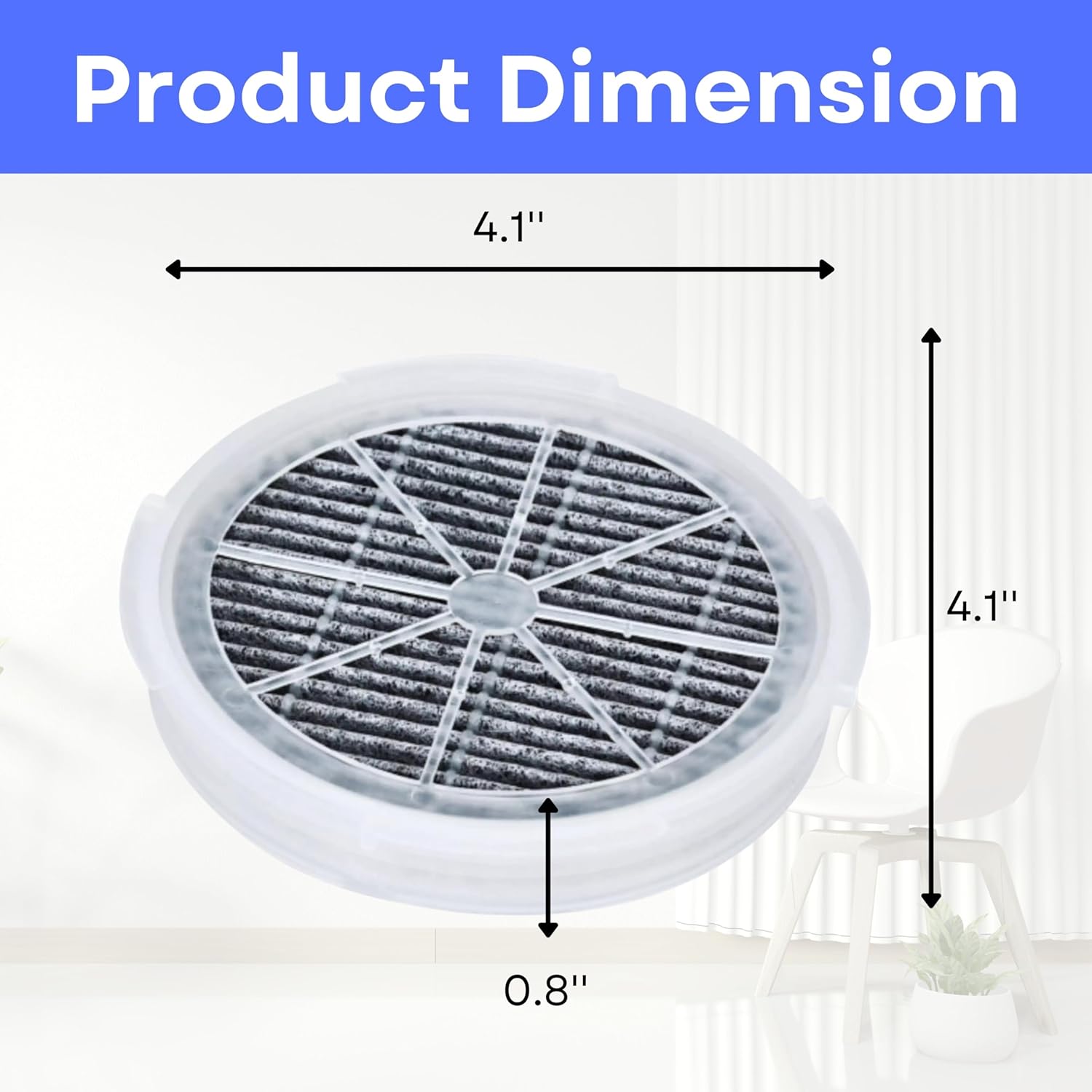 Nispira GL-2103 900S Filter Replacement For FridaBaby Sound Machine Air Purifier, Meleden, RIGOGLIOSO GL-2103, JINPUS, LTLKY 900S, 2103, Activated Carbon HEPA 8 Pack
