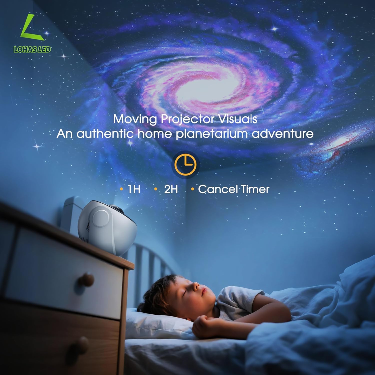 Proiettore galassia per camera da letto, luce notturna stellata 13 in 1, lampada a LED con timer, per bambini e adulti, home theatre