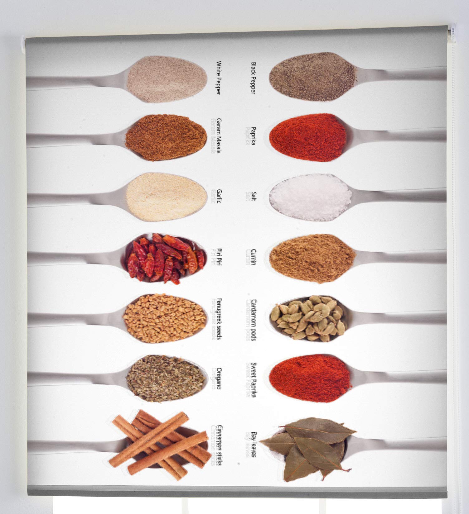 Estoralis | Cuisine | Store Enrouleur | sans Outil Tissu translucide imprimé | C-1083 | 85 x 150 cm. (Largeur/Hauteur) Taille du Tissu 82 x 150 cm. | Stores pour fenêtres et Portes