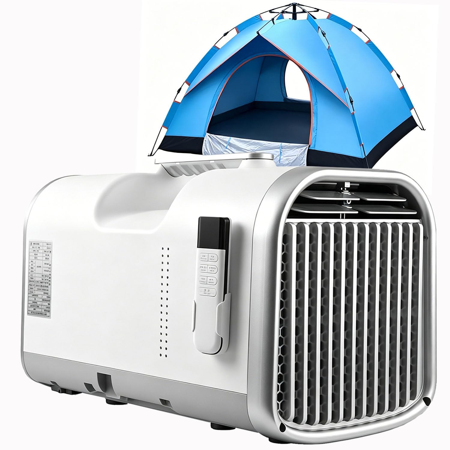 MLYYYDSS Portable Air Conditioner 5100 BTU with Exhaust Hose, Mobile Air Conditioner For Camping, 110V/220V 4-in-1 Air Cooler & Dehumidifier, 12h Timer, Compact For Caravans, Trucks, Small Rooms V1