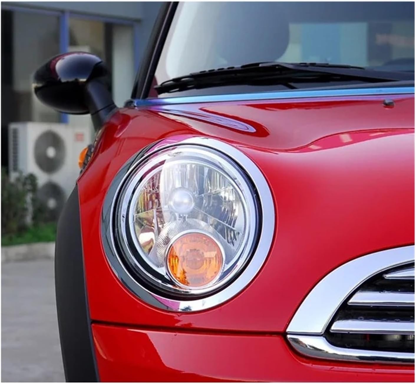 Compatible For Mini COOPER R55 R56 2007 2008 2009 2010 2011 2012 2013 Headlight Cover Headlamp Shell Transparent Glass Lens Lampshade(Left and Right 2 Pcs)