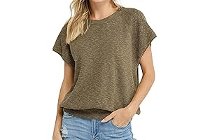 Womens Banded Bottom Tops: Versatile and Comfortable Casual Wear