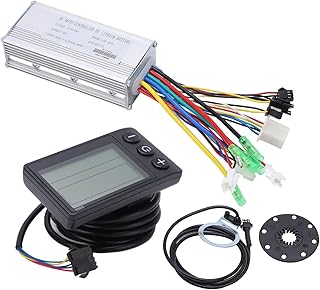 Wakects E-Bike Controller Brushless Motor 36V / 48V 500W 22A Electric Bike Conversion Motor Controller Kit with LCD Panel S866 for Electric bici Scooter