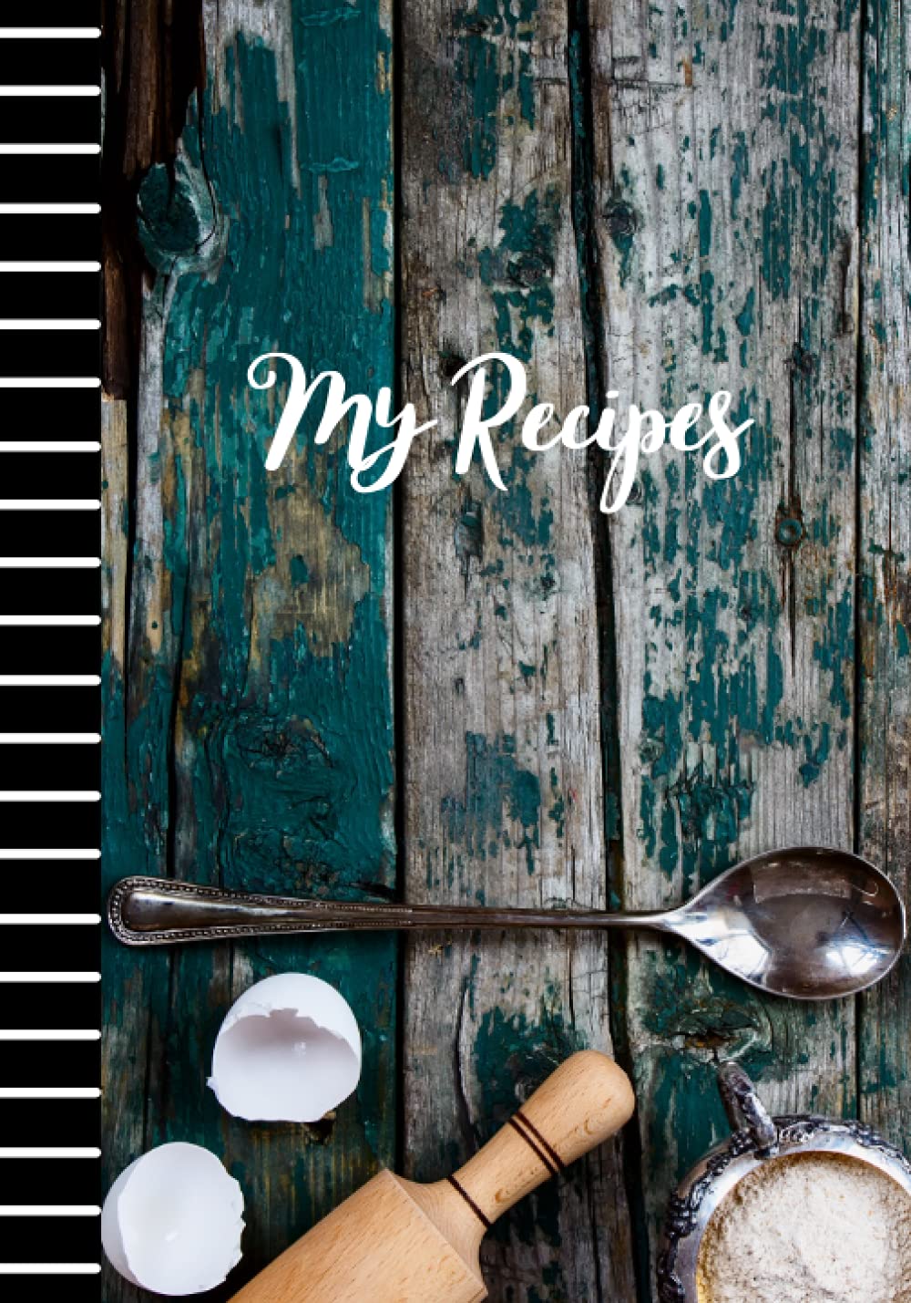My Recipes: Blank Recipe Book to Write in Your Own Family Recipes | 100 Recipe Cards | Turquoise