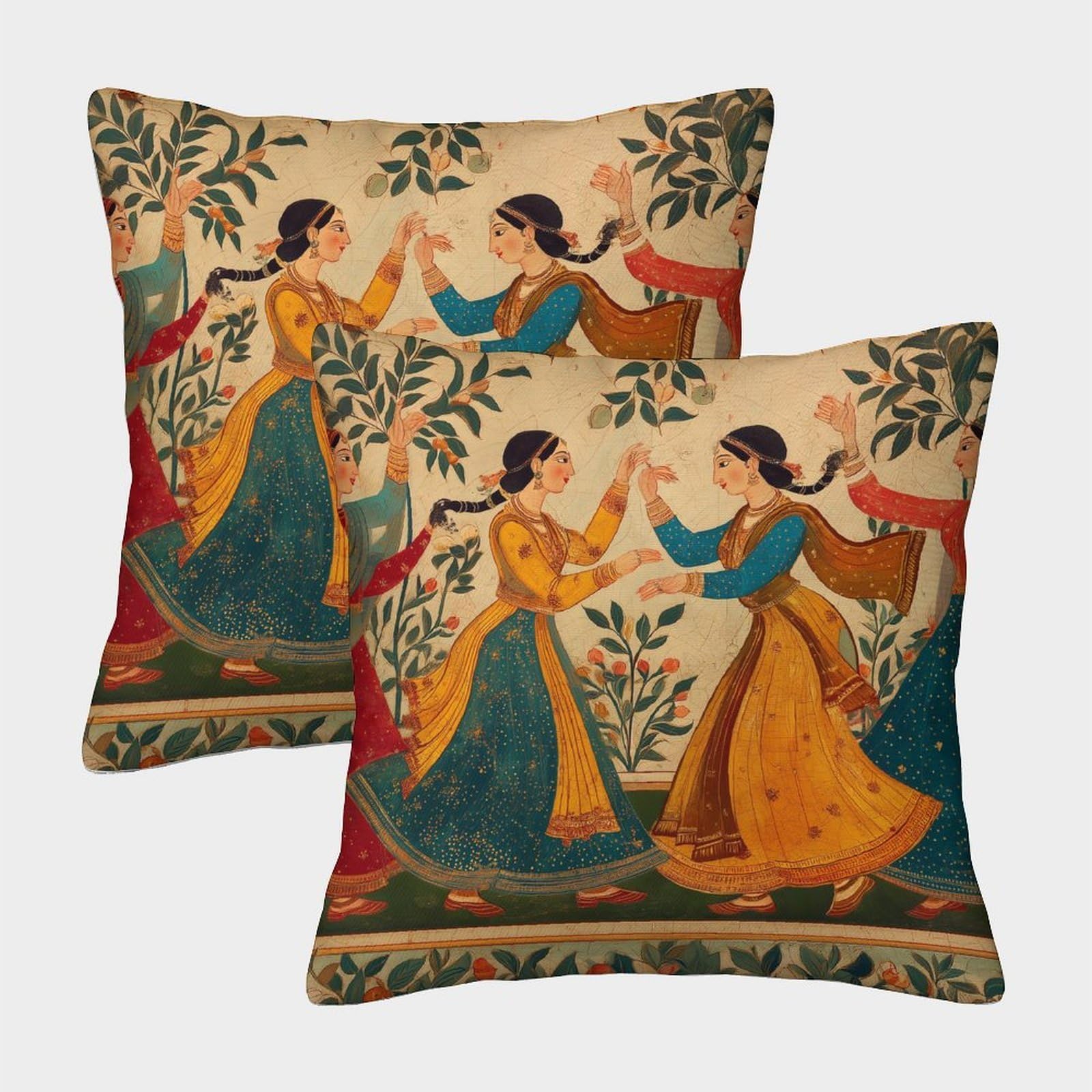 kaiyun 2 Pack 50x50cm Pillow Cases,Women Dancing at A Wedding Decorative 3D Printed Cushion Cover,sofa Bed Decorative Cushions
