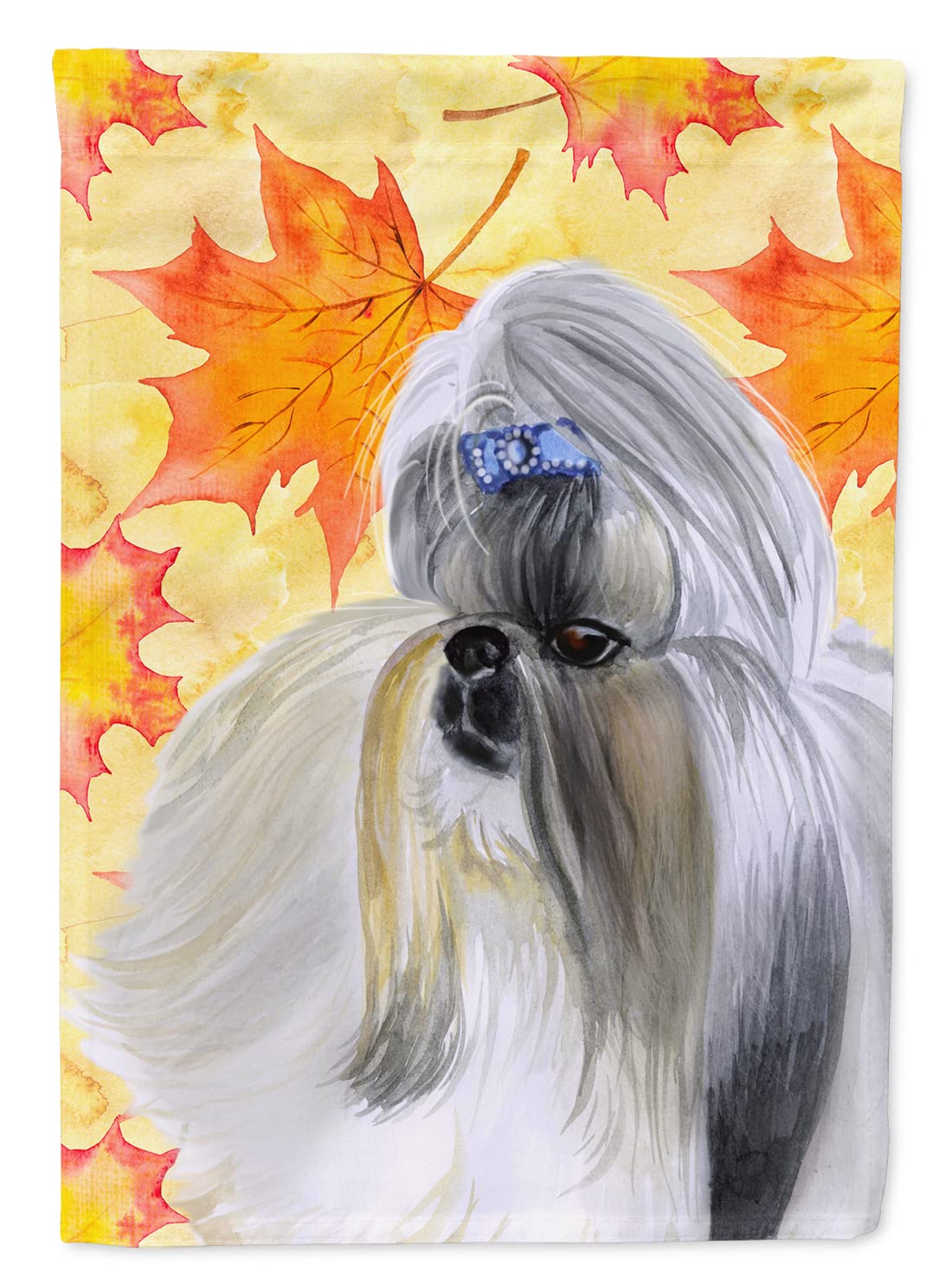Drapeau Shih Tzu d'automne pour sublimer la décoration extérieure de la maison