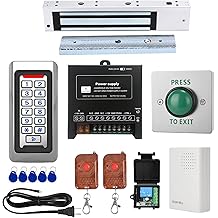 Tuya Smart Door Access Control System Kit, Waterproof Keypad Door Entry with 600lb Magnetic Lock, Remote Control &amp; App Unlock, Doorbell for Home &amp; Office