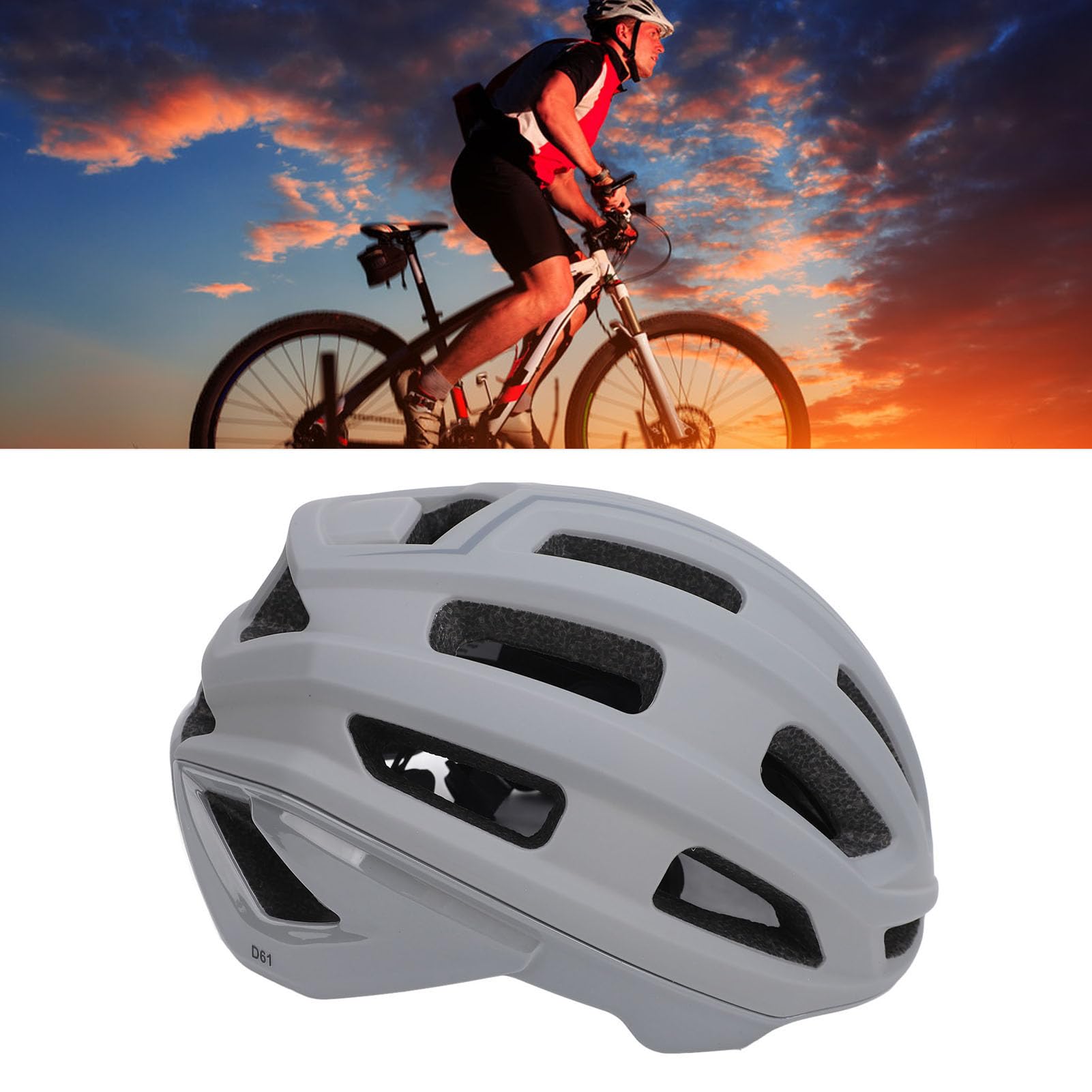 Casco de Bicicleta para Adultos Hombres Mujeres Ajustable Ligero