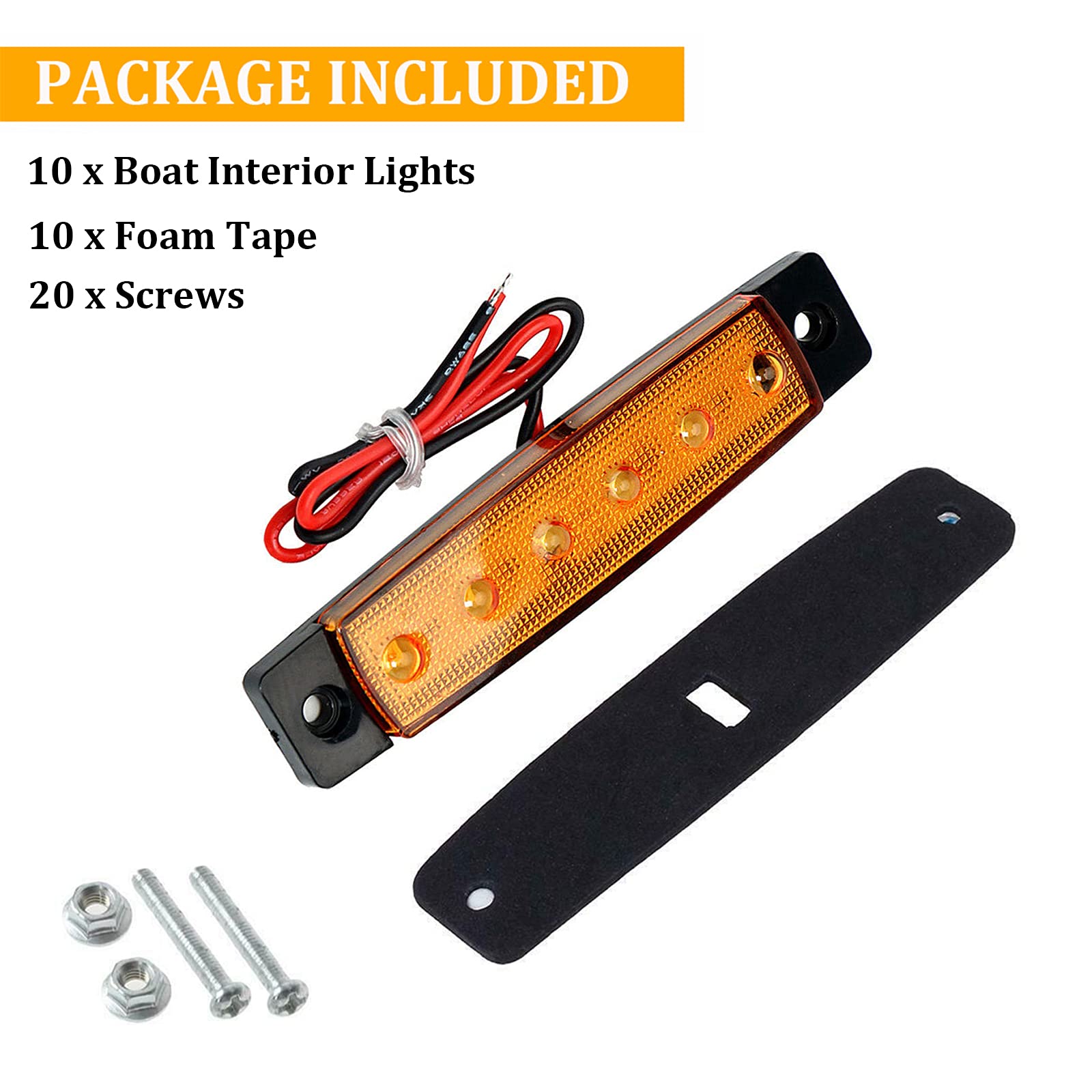 Buy PSEQT LED Boat Interior Lights Marine Courtesy Light Strip Deck