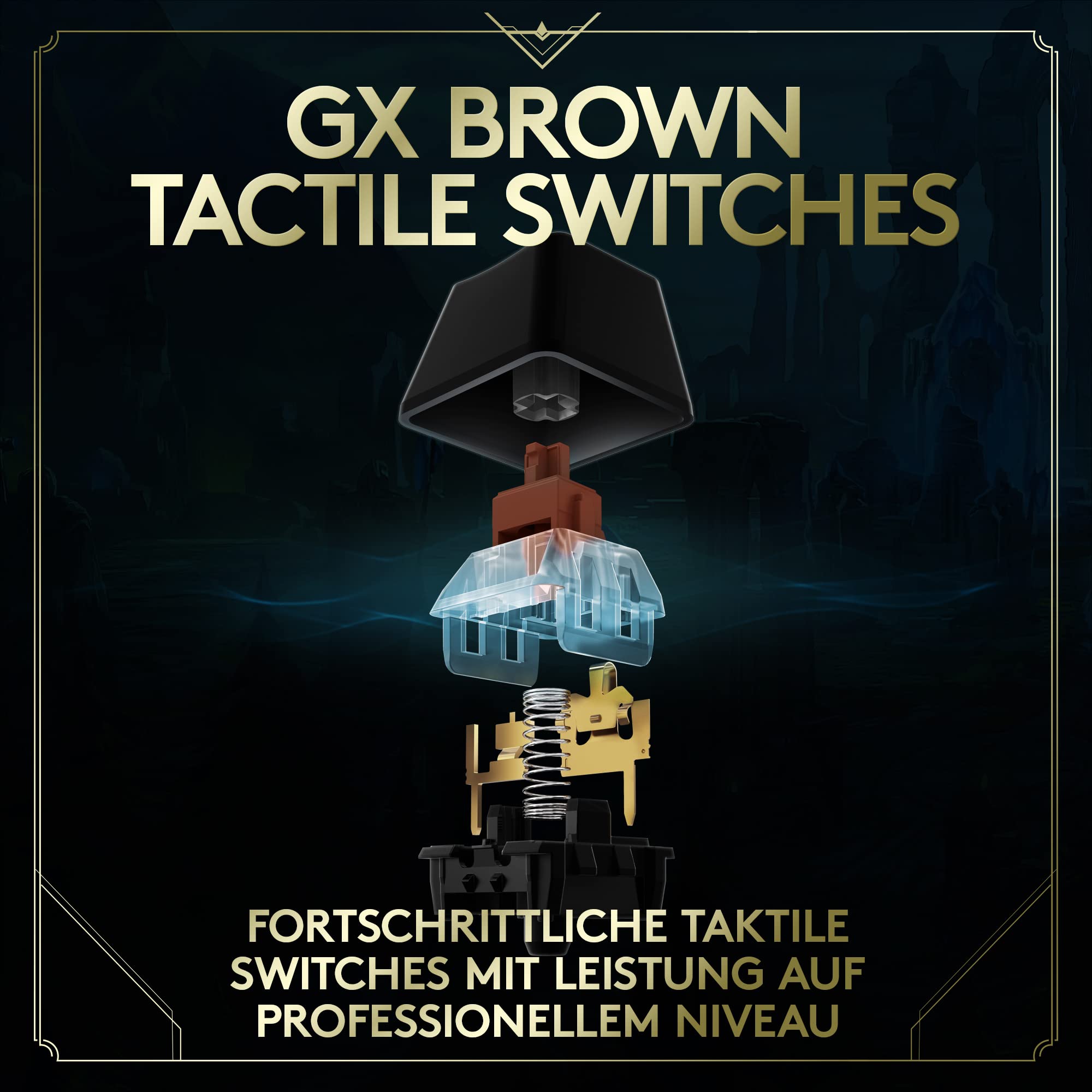 Logitech G PRO Mechanische Gaming-Tastatur, LIGHTSYNC RGB, Abnehmbares USB-Kabel, Offizielle League of Legends Edition