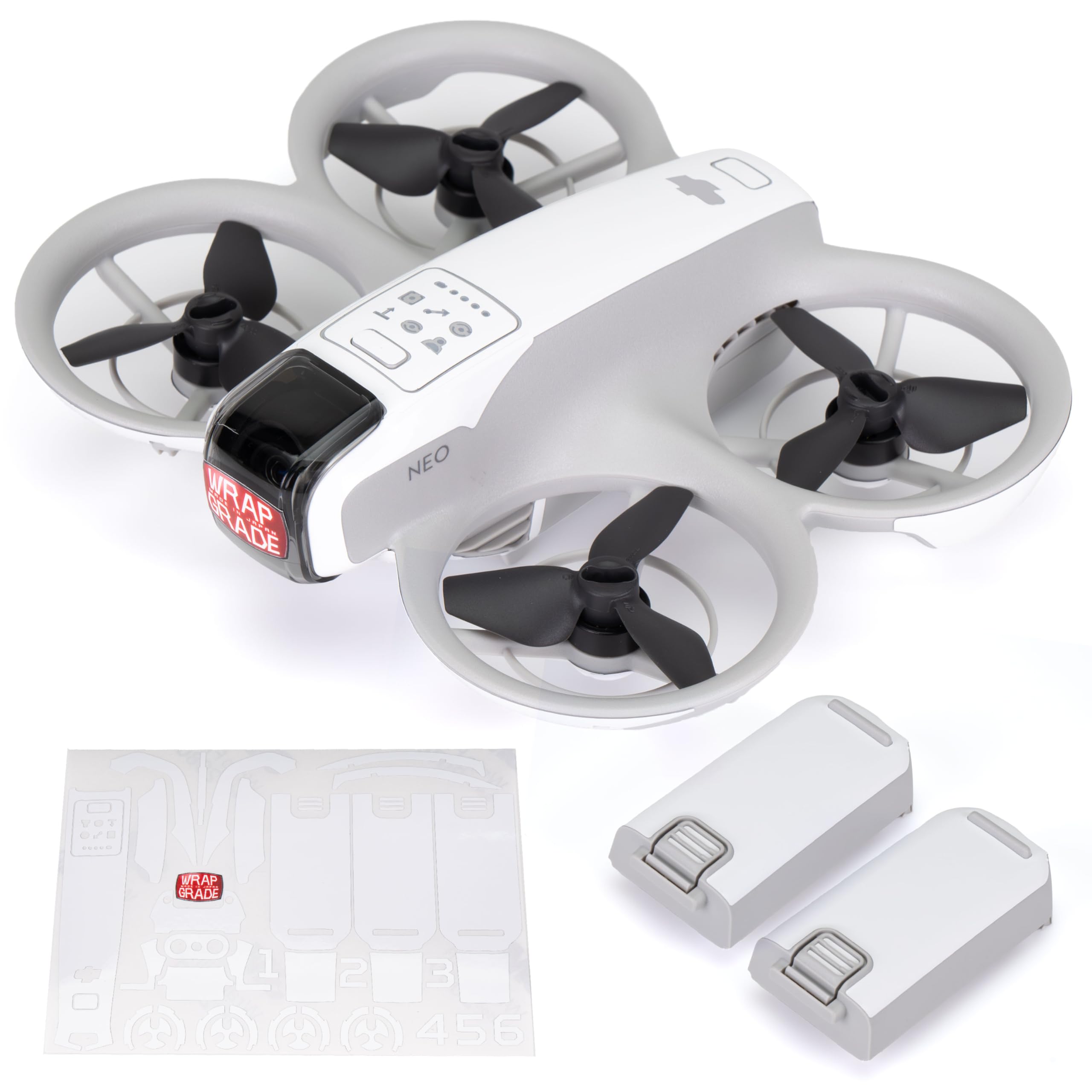 Wrapgrade for DJI NEO Accent Color Sticker (Racing White)