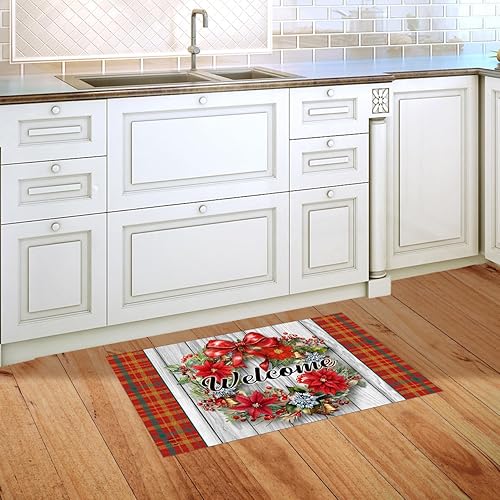 Miniatura 8 de Briarwood Lane Lantern Glow Gathering - Felpudo de invierno (30 x 18 pulgadas) para interior y exterior