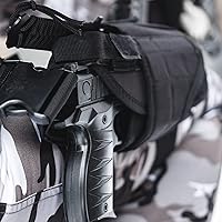 Vista 8 de Uamal Drop Leg Holster, Right Handed Tactical Thigh Pistol Gun Holster Leg Harness - Tactical Thigh Airsoft Pistol Holster with Magazine Pouch