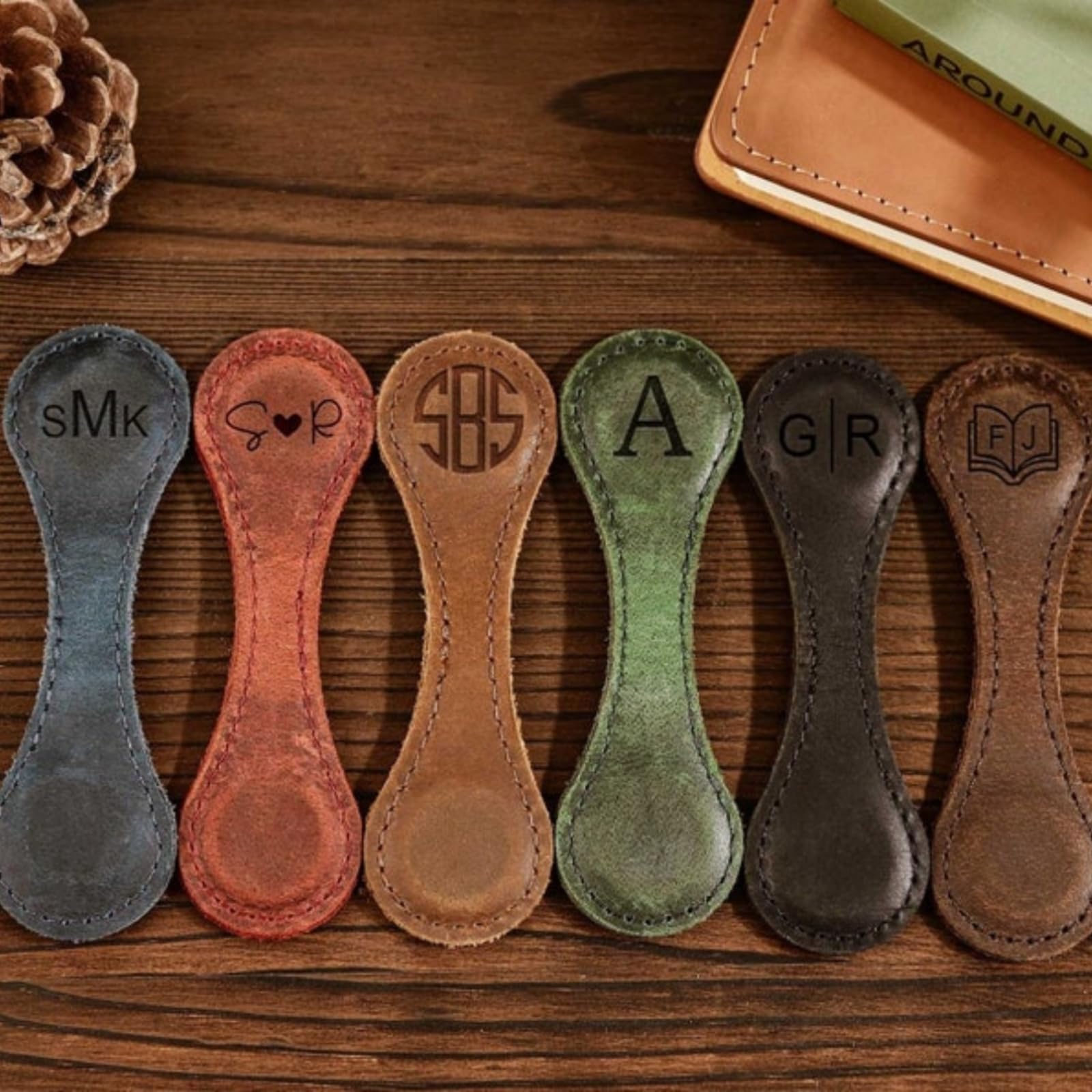 Marcapáginas de cuero magnético personalizado, regalo para lectores, regalo para amantes de los libros, regalo para hombres, mujeres, regalo para profesores, aniversario, recuerdos de boda, regalo