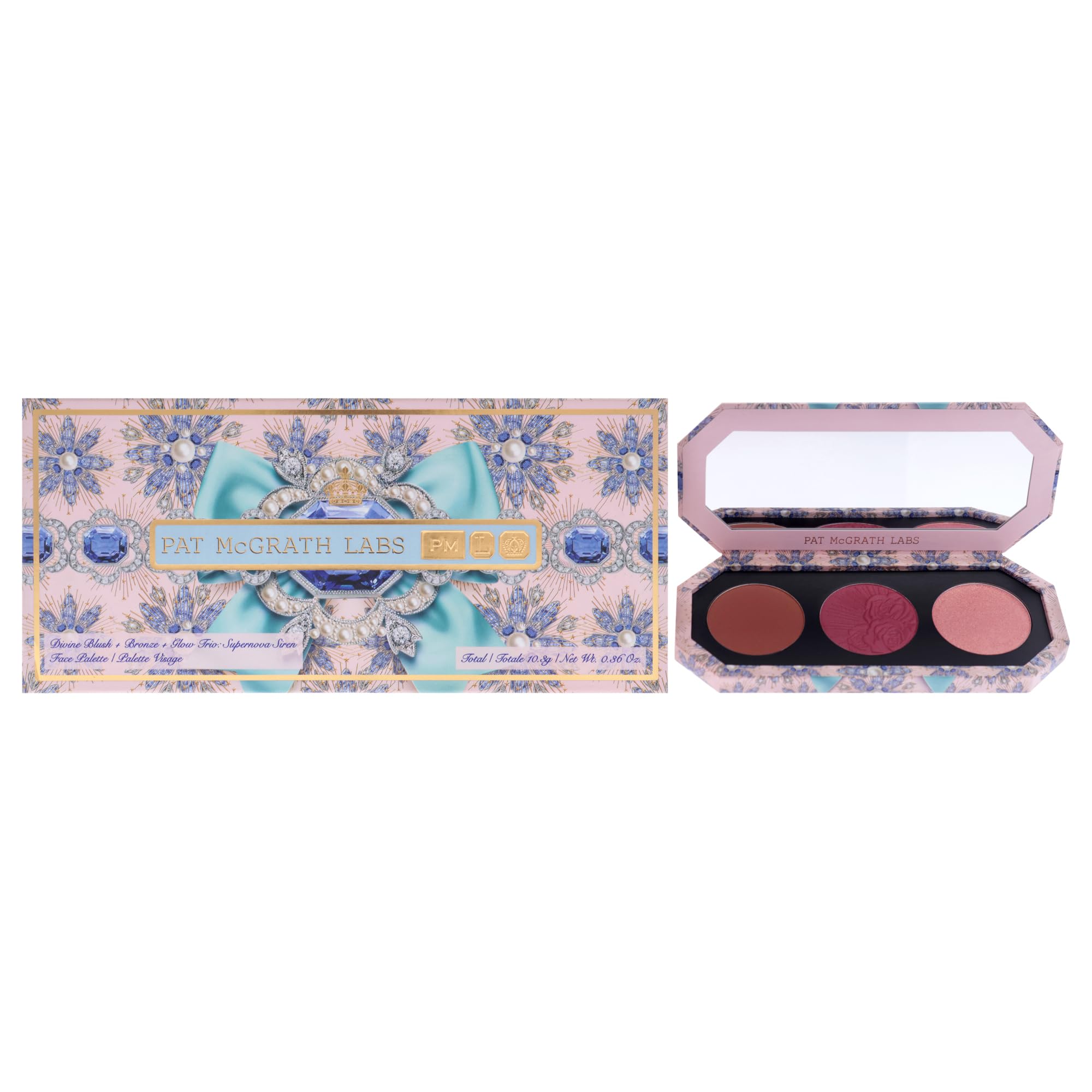 Divine Blush Plus Bronze Plus Glow Trio - Supernova Siren by Pat Mcgrath Labs for Women - 0.36 oz Makeup