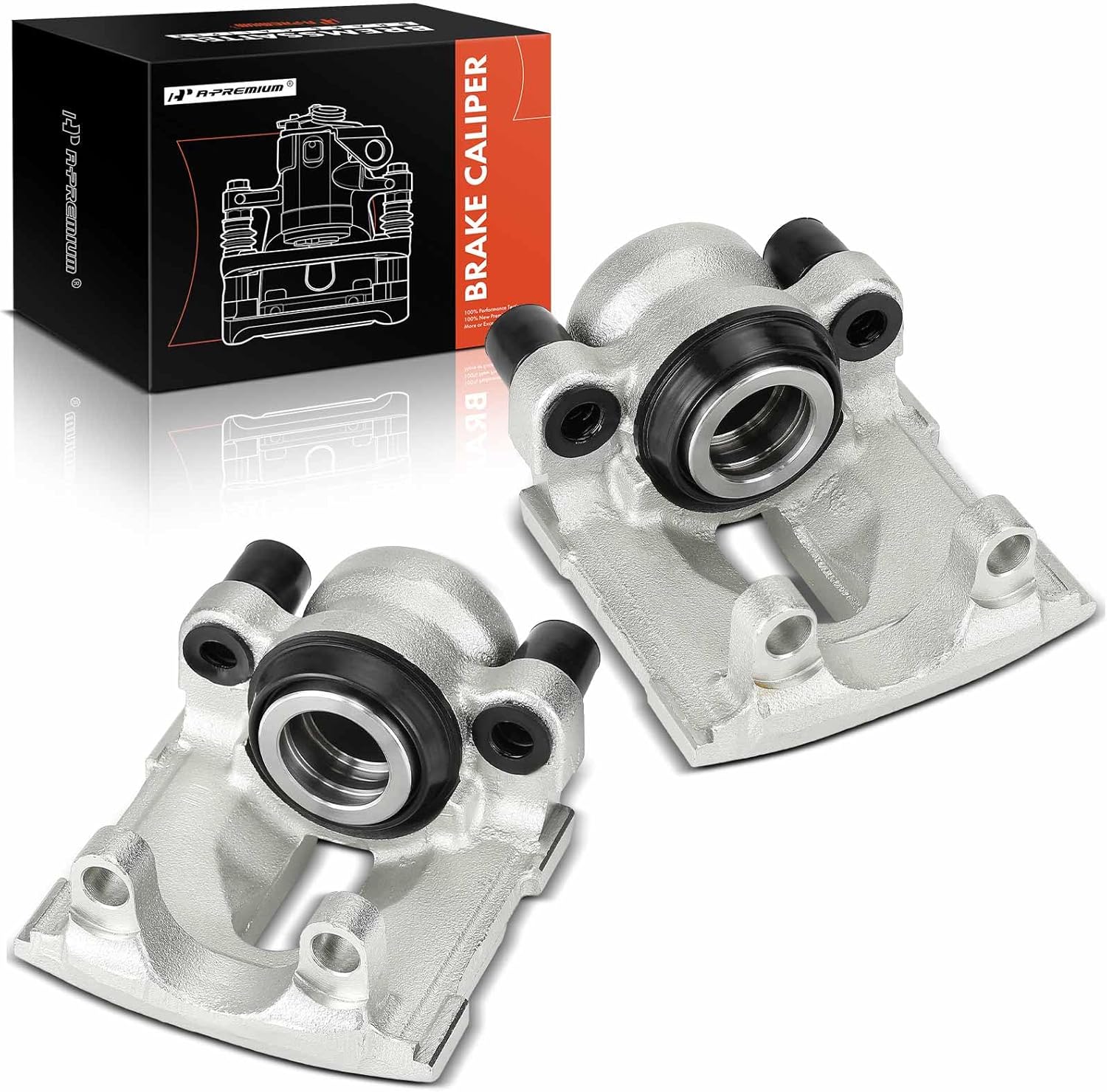 A-Premium Disc Brake Caliper Assembly Without Bracket Compatible with Select BMW Models - E90 323i/325i/325xi, E90/E91/E92/E93 328i xDrive/328i, E84 X1 - Rear Driver and Passenger Side, 2-PC Set