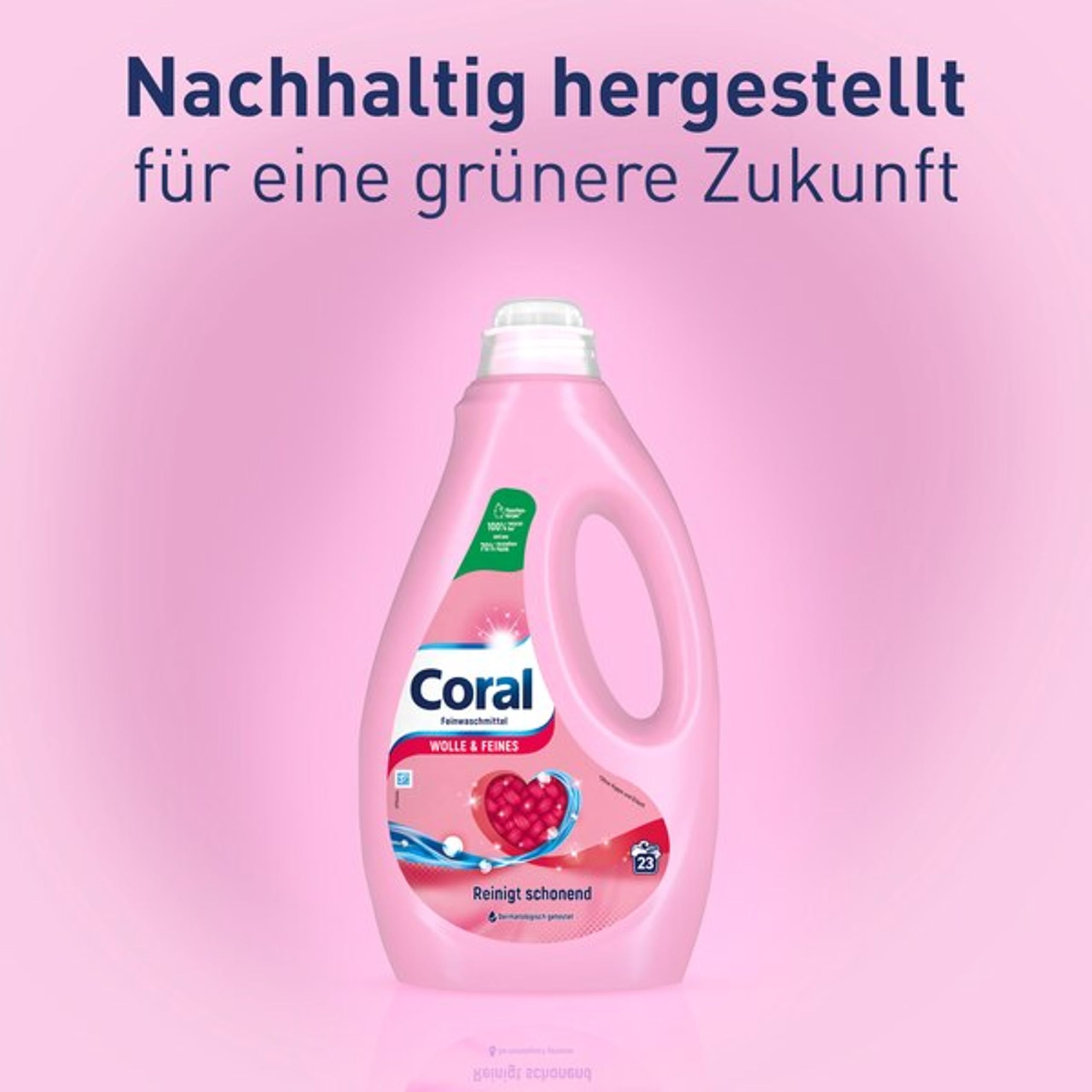 Coral - Detergente suave para lana y detergente líquido fino para una limpieza suave, 23 WL (1,15 L)