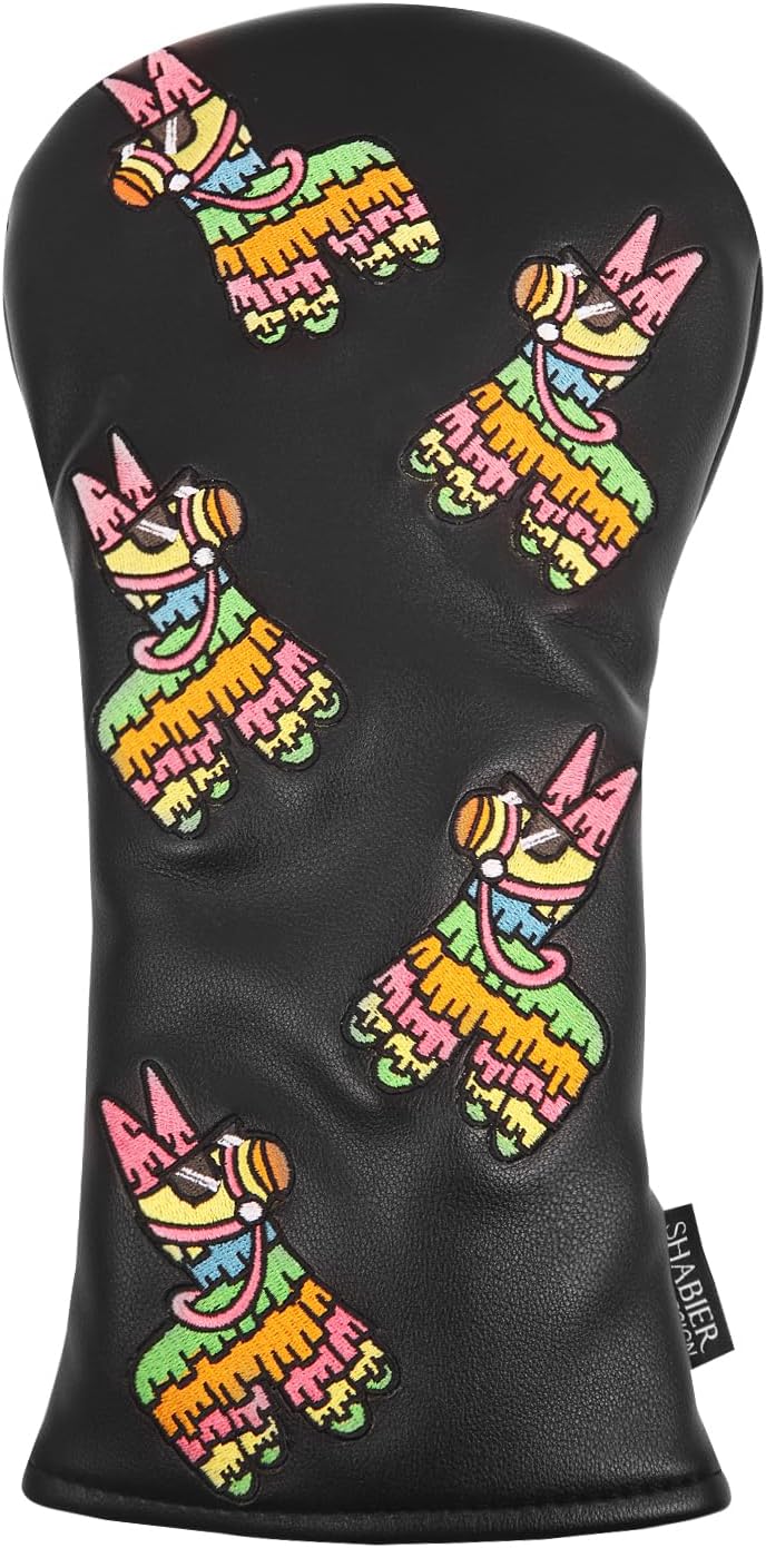 Golf Headcover Black with Cinco de Mayo Design Head Cover for Golf Driver Head Club