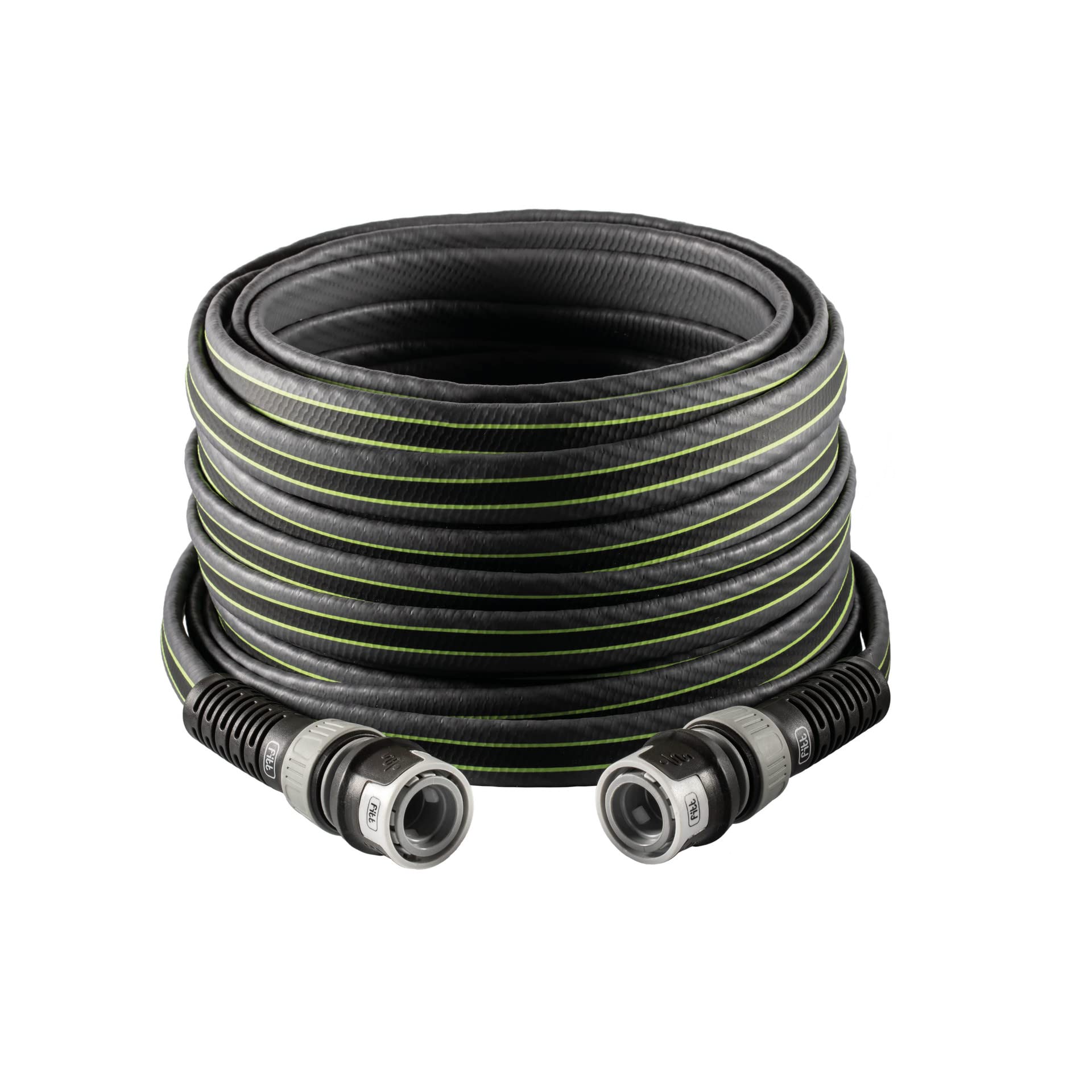 FITT FORCE 3/4" 25 m, Tuyau d'arrosage pour Jardin, Léger, Résistant et Compact, pour Usage intensif, couleur Gris-Lime, -43% CO2e