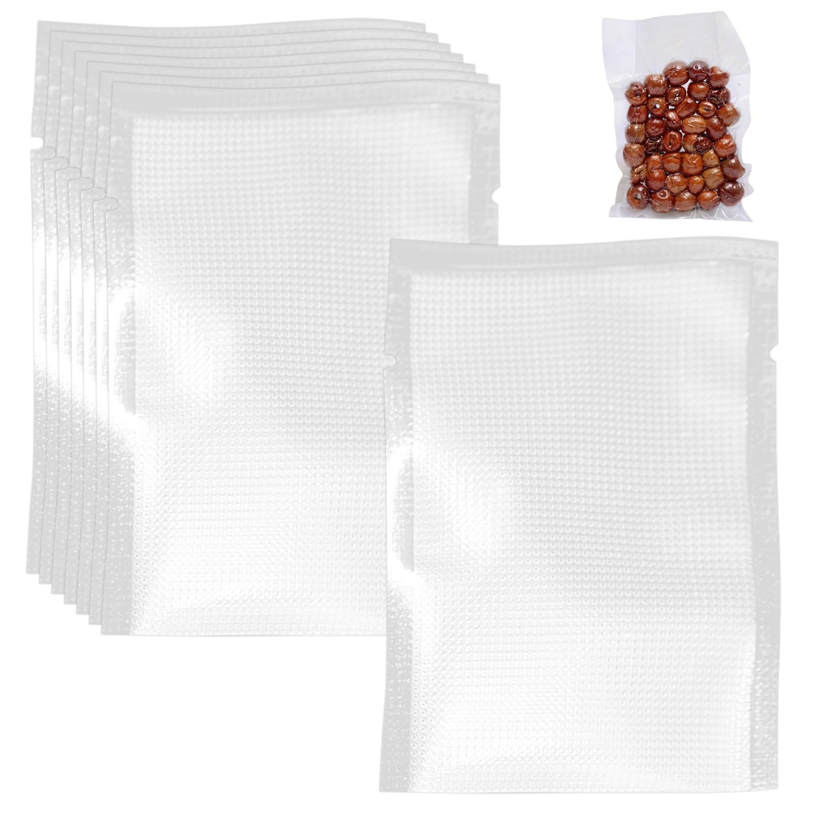 100 Pcs Small Vacuum Seal Bags, 10x7cm Fits Standard Vacuum Machines