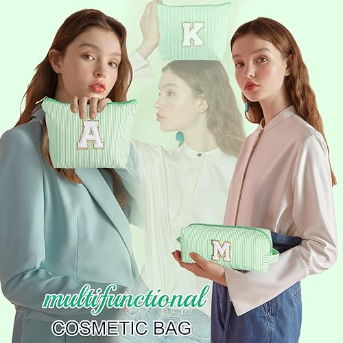 Miniatura 3 de YOOLIFE Regalos de Navidad para niñas adolescentes, bolsa de maquillaje con inicial, bolsa de maquillaje para cosméticos de viaje, 9, 10, 11, 12,
