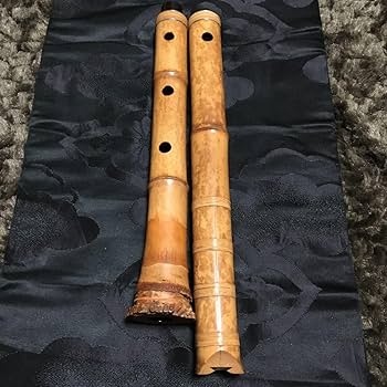 Amazon.co.jp: 尺八 琴古流 在銘 二尺一寸管 中継ぎ 籐巻き 銀三線