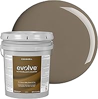 Vista 75 de EVOLVE Pintura e imprimación para interiores, cáscara de huevo (blanco alabastro), 1 galón, cobertura de una capa, excelente oculto, bajo contenido