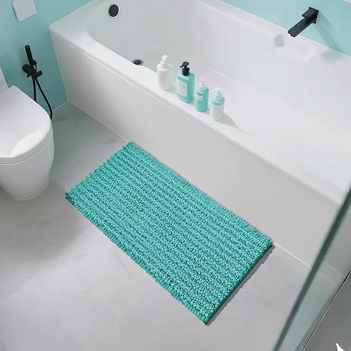 Miniatura 69 de Yimobra - Tapete de baño largo de felpilla, grande de 55.1 x 24 pulgadas, microfibra gruesa, absorbente, extrasuave, antideslizante, peludo, lavable