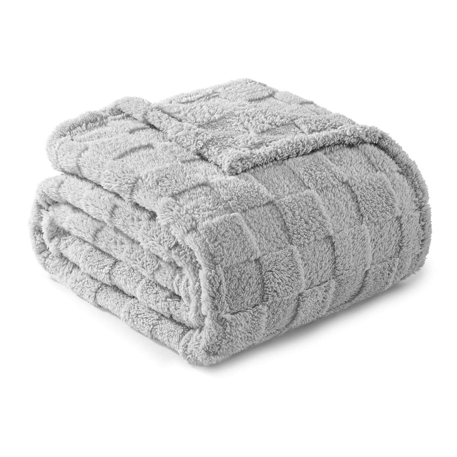 Exclusivo Mezcla Fleece Throw Blanket for Couch,Super Soft and Warm Lightweight Checkered Pattern Blankets for All Seasons 127x152 CM