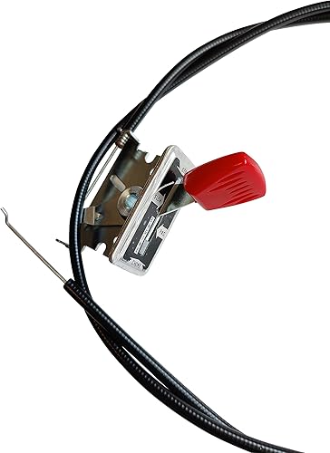 Miniatura 4 de GardenPal Pieza de repuesto del cable del acelerador adecuada para la mayoría de cortadoras de césped con palanca de metal y placa de fijación con