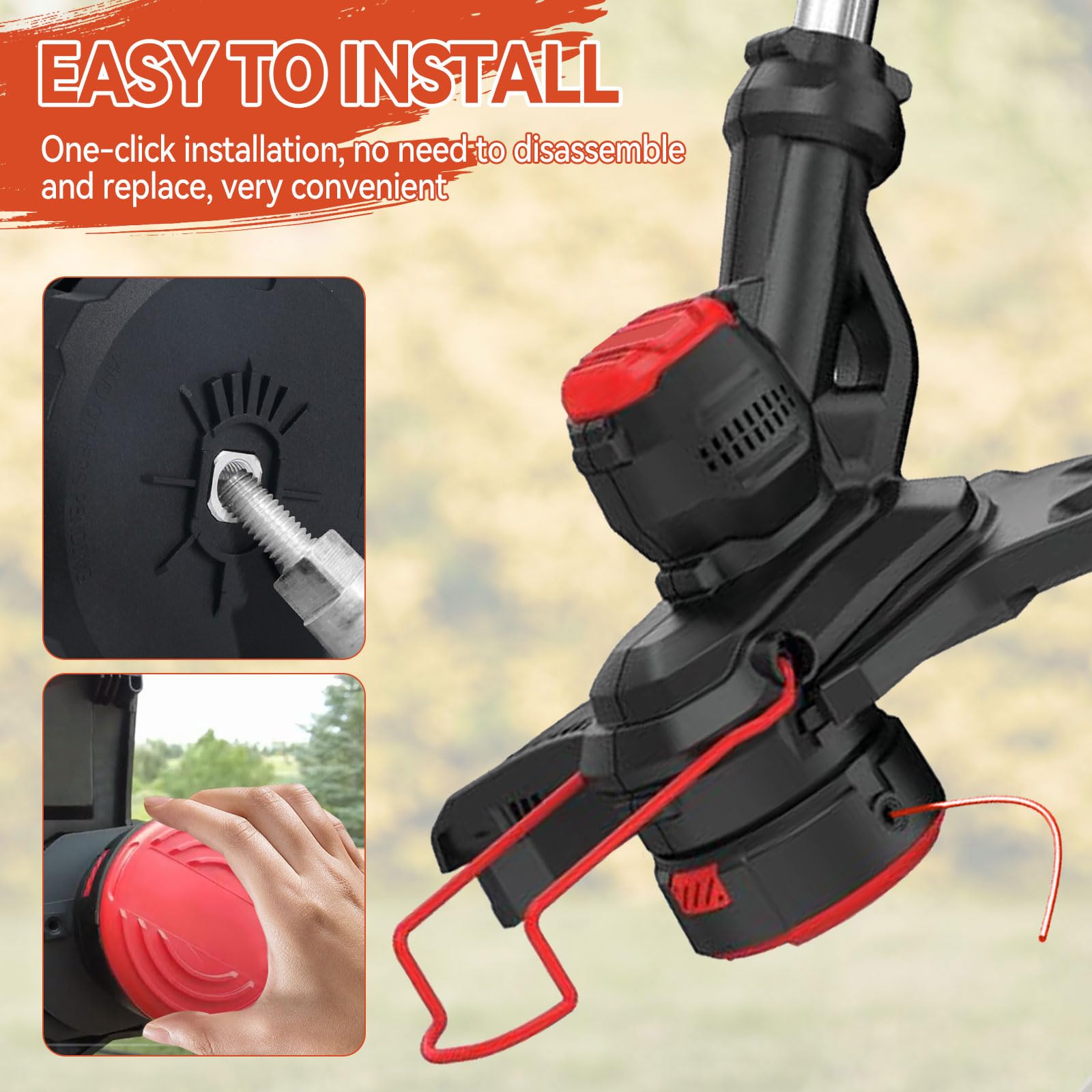 CMZST260H - Cabezal de repuesto compatible con Craftsman CMCST920 CMCST960 CMCST960E1 tipo 1, CMCST920M1 Qucikwind Weedwacker Series, 0.08 pulgadas 20 pies (2)