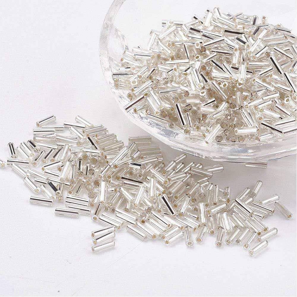 Lot De 2000 Perles De Rocaille Violet Rose Métallisé 2mm - Neuf, Pour Créations