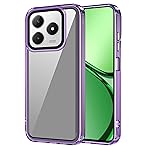 amazon basics Back Case Cover for Realme Narzo N63 (Polycarbonate, Thermoplastic Polyurethane_Purple)