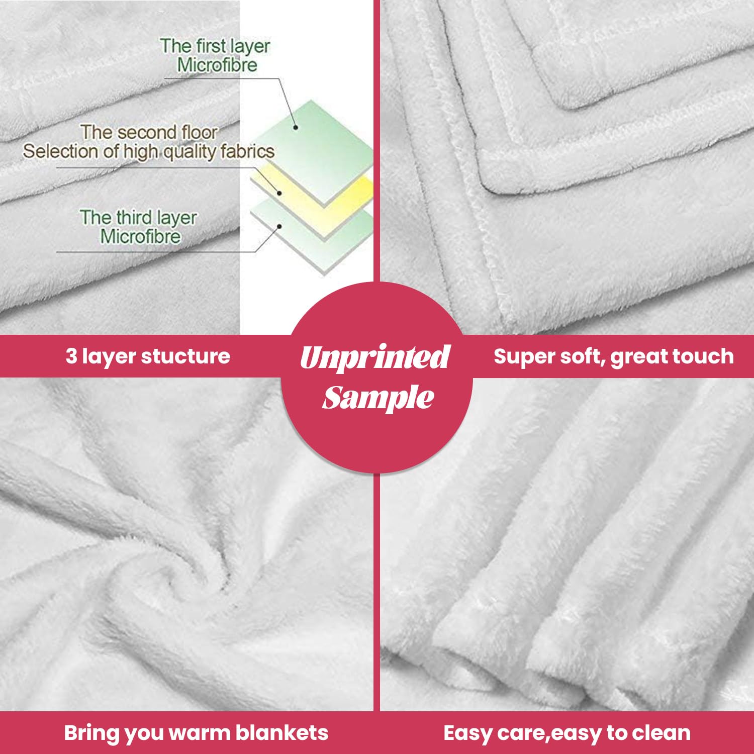YISUMEI Kuscheldecke Fleece Decke 135 x 200 cm Baby Tiere