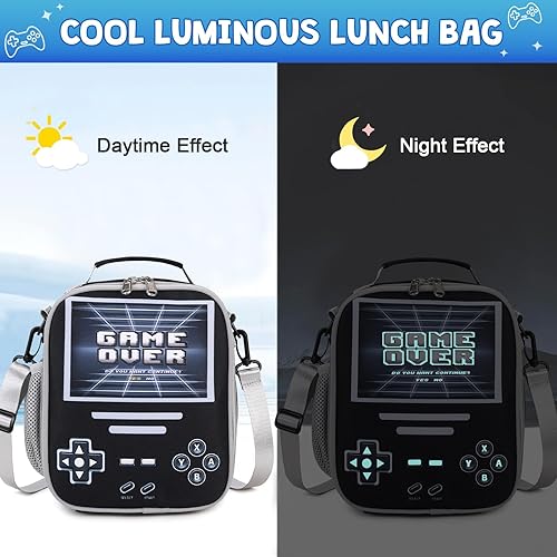 Miniatura 3 de Lonchera con aislamiento térmico para niños y niñas, reutilizable, luminosa, para niños y niñas, hielera para niños, adolescentes, picnic, escuela,