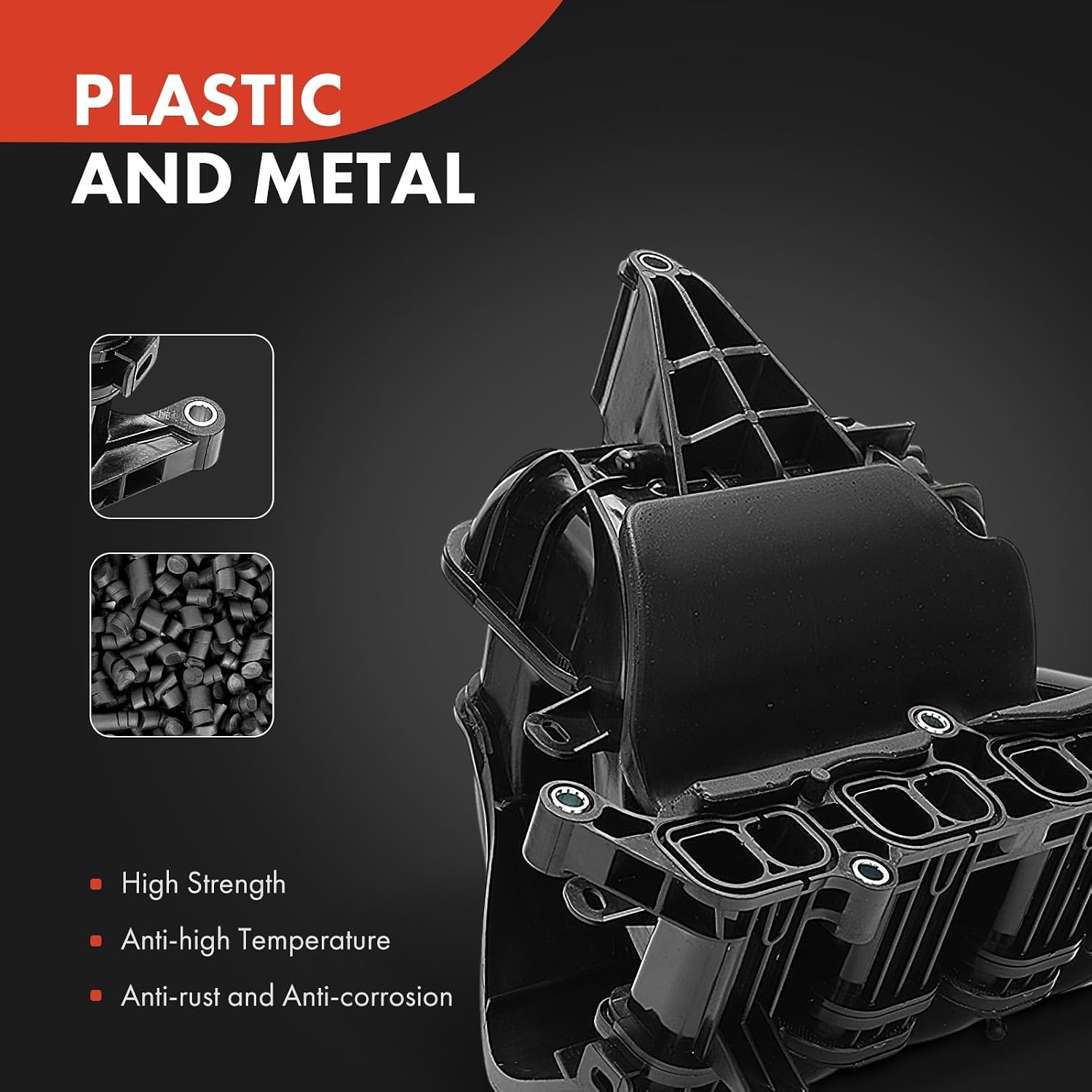A-Premium Intake Manifold Compatible with Toyota Yaris 2019-2020, Yaris iA 2017-2018 & Scion iA 2016, 1.5L