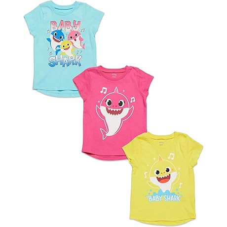 Baby Shark [SizeRangeDescription1] 3 Pack Graphic T-Shirts [SizeDescription1]