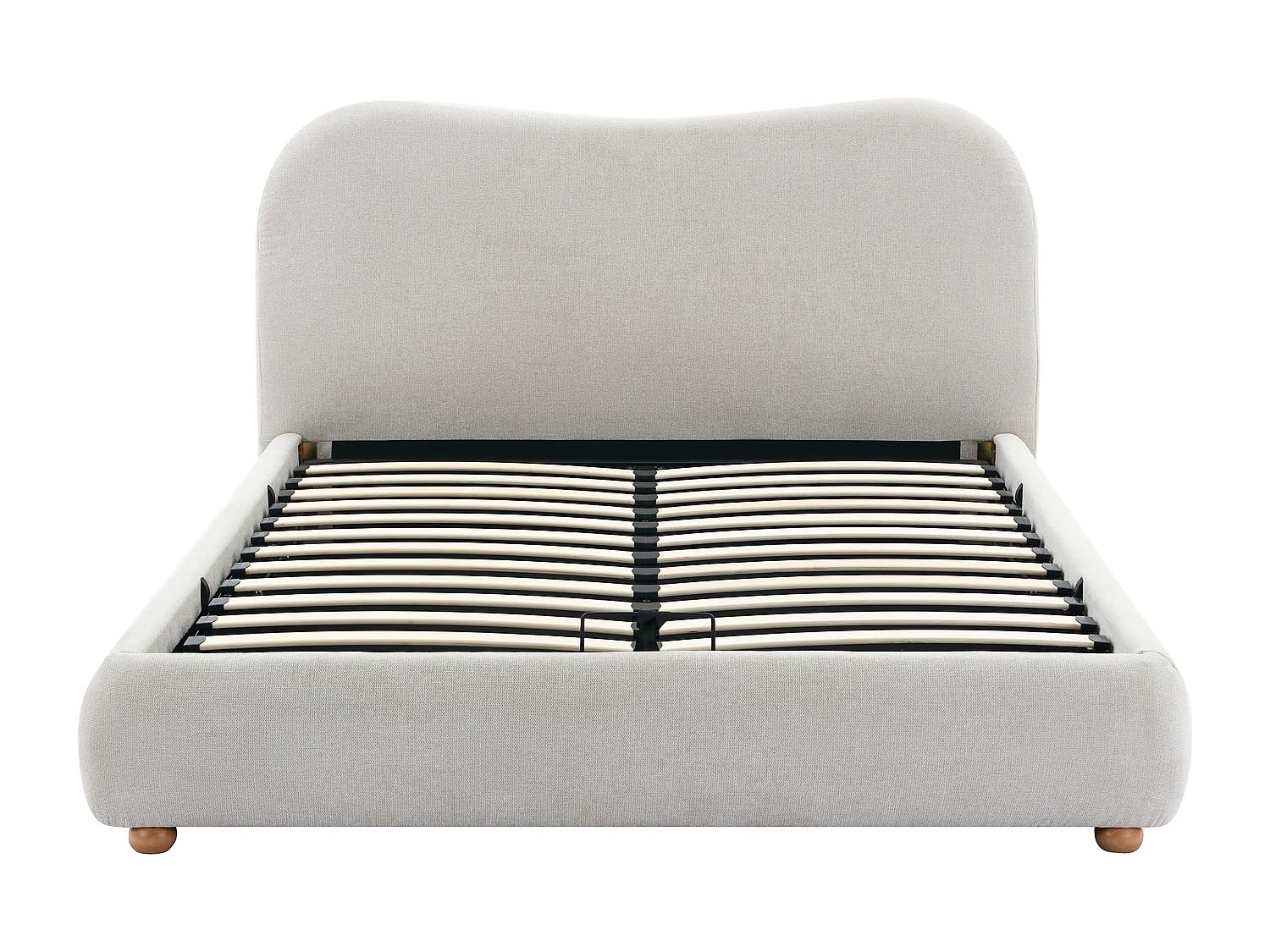 Vente-unique-Canapé abatible 160 x 200 cm - Tela - Beige - VANARI