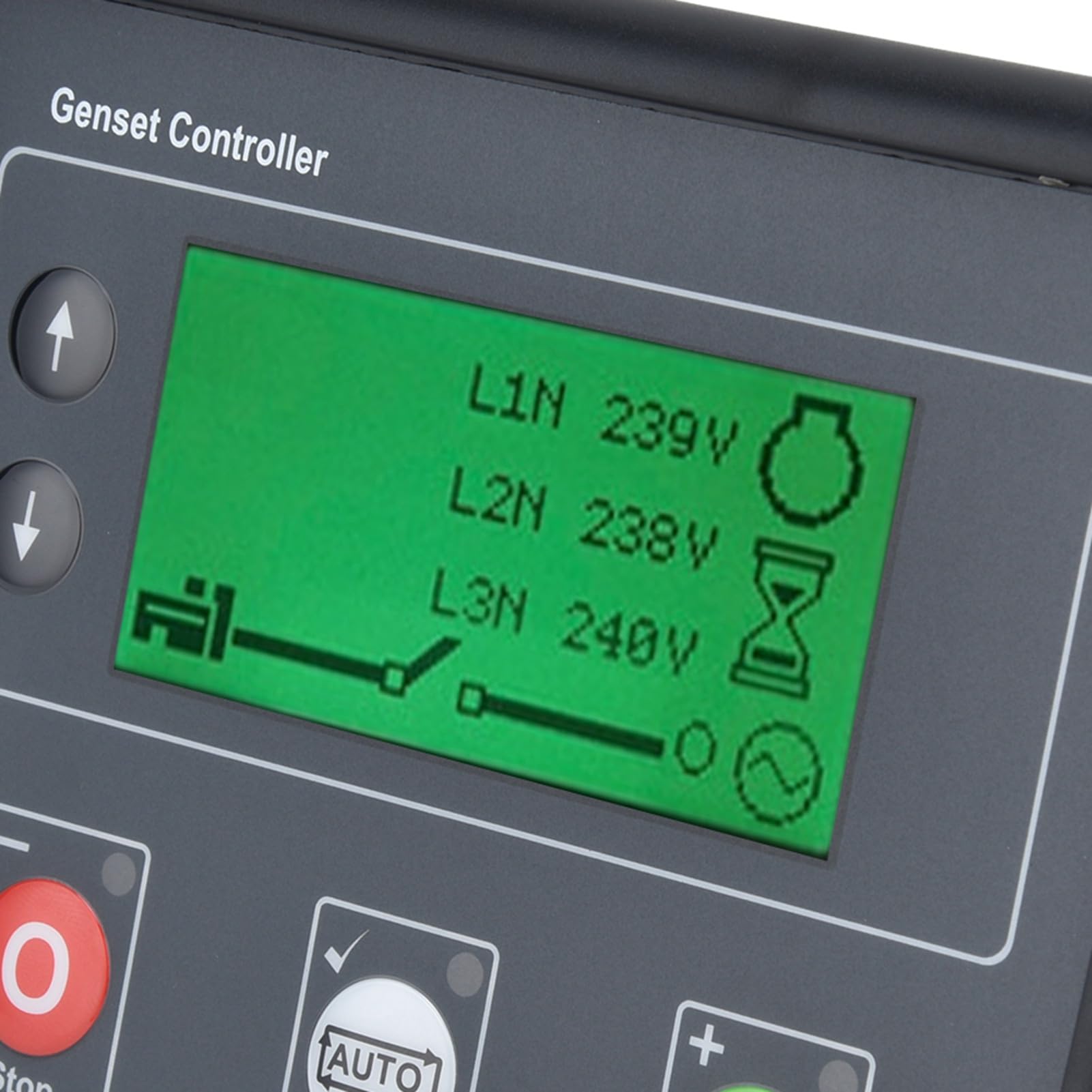 Yctze Controlador de Arranque Automático DSE4510 para Grupos Electrógenos con Monitoreo y Funciones Completos, Pantalla LCD para Gasolina
