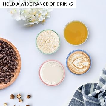 16oz/710ml Reusable Drinking Cups, 8 Pack Plastic Tumblers for Adults, Unbreakable Coffee Mug for Camping, Party, Travel, RV, Dishwasher and Microwave Safe