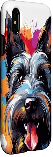 Miniatura 9 de iPhone 13 Pro Max Scottish Terrier Retrato  Estuche de ilustraciones en color retrato