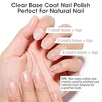 Vista 7 de GELLEN Corrector de Uñas Iluminador Nude 4 en 1, Esmalte Base con Tonos Tierra Neutros, Fortalecedor de Uñas Transparente Relleno de Crestas