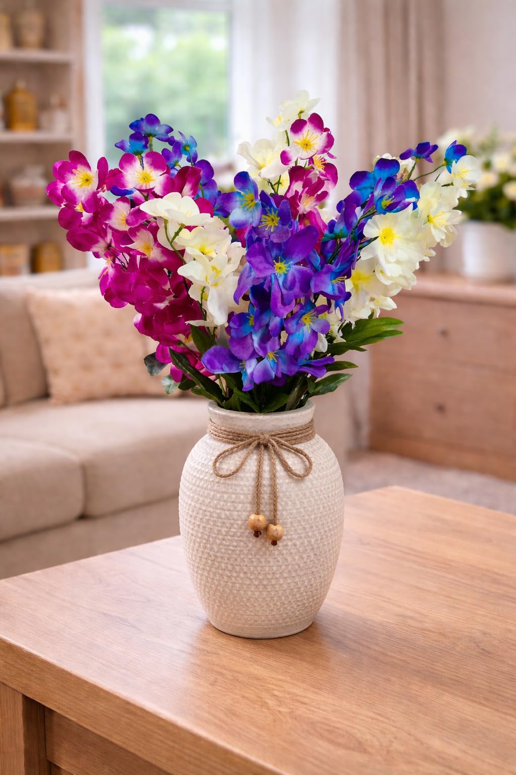 Blue Orchid Flower Sticks - Elegant Home Decor FREE SHIPPING -5