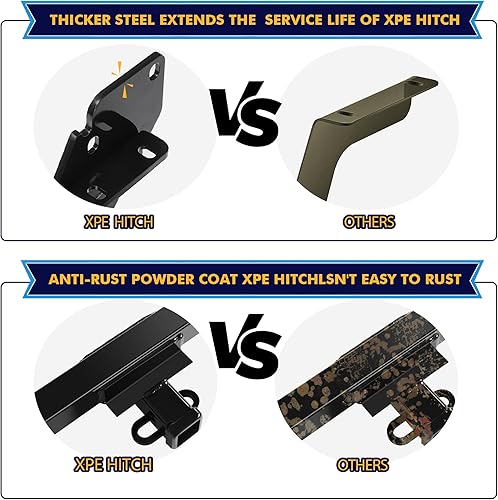 Miniatura 5 de Enganche de remolque para Toyota Tacoma, receptor de enganche de clase 3, enganche de remolque de 2 pulgadas, kit de enganche de remolque negro,