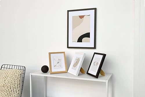 Miniatura 8 de DEHA Design Marco Narvik de madera de roble natural de 8.5 x 11 pulgadas con vidrio acrílico resistente a los golpes, formato horizontal y vertical