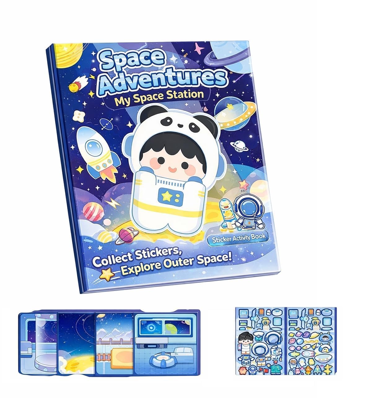 Mini Glitter Sticker Books - Kawaii Designs -17 Mini Glitter Sticker Books - Kawaii Designs -17