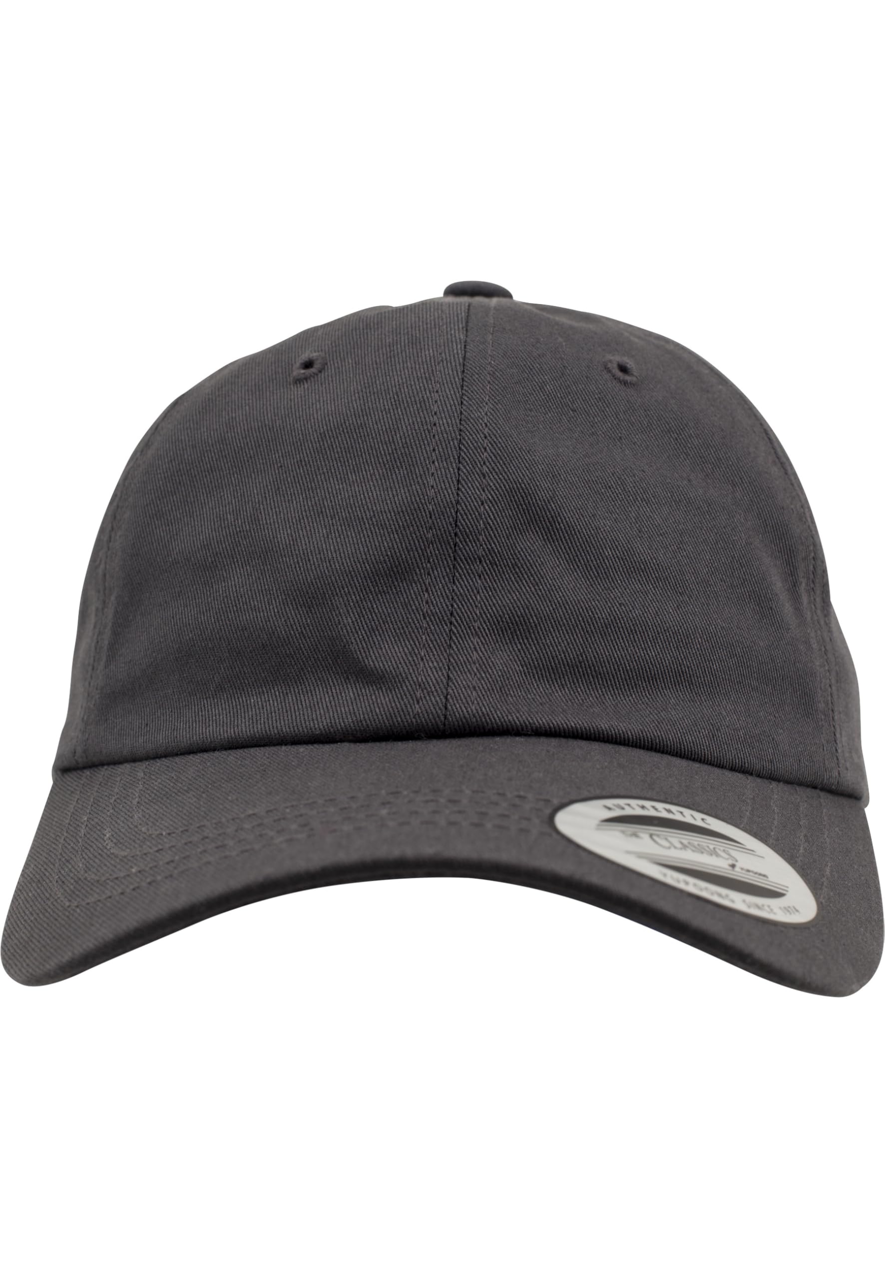 Yupoong Flexfit Low Profile Cotton Twill Unisex Dad Hat Cap für Damen und Herren, 6 Panel Baseball Cap unstructured mit Messingverschluss, darkgrey, One Size