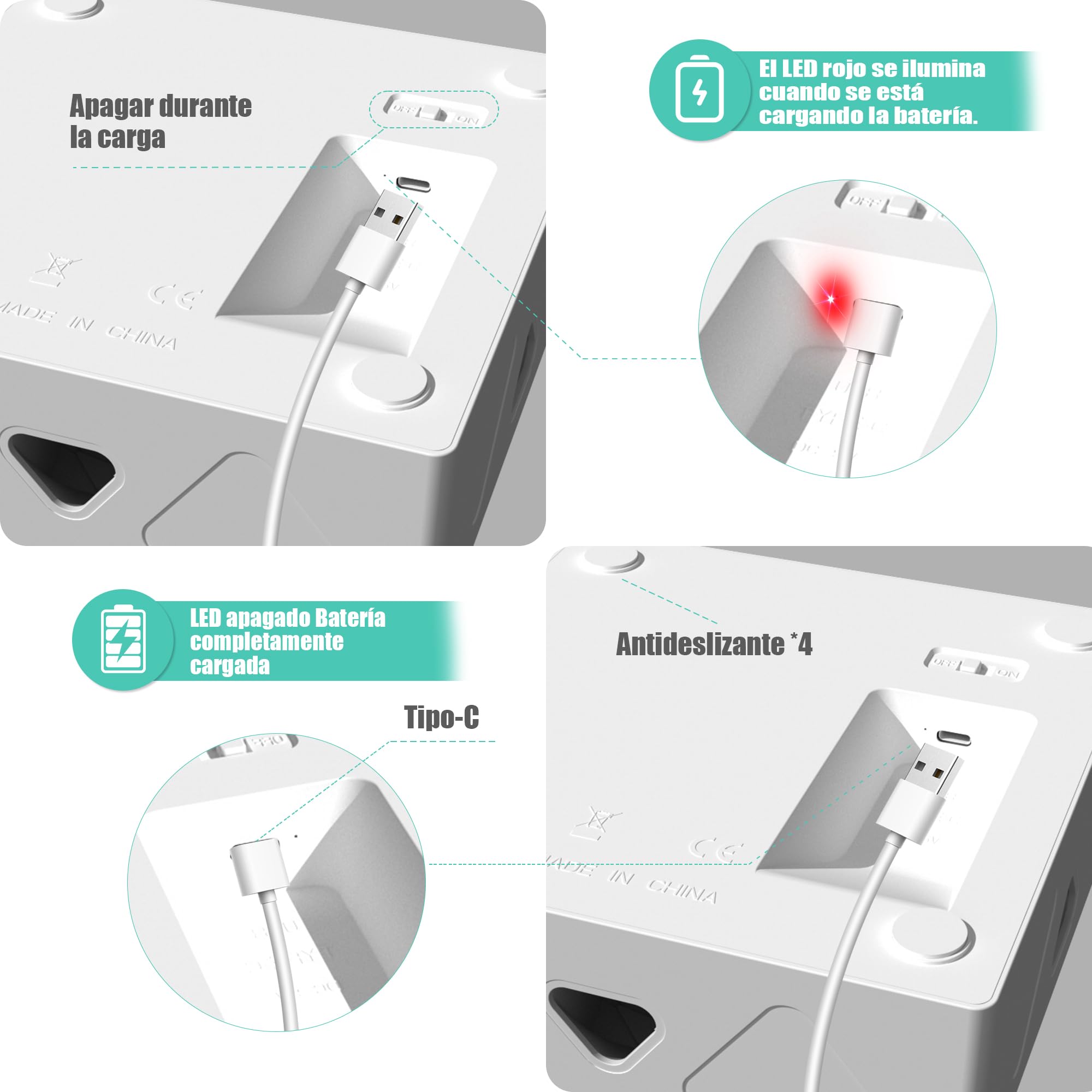 Migipaws Juguetes para Gatos interactivos automáticos de 7 Agujeros Whack-A-Mole, Juguete Inteligente Ultra Divertido para Gatos de Interior, Recargable por USB, 4 Piezas de recambios de Plumas
